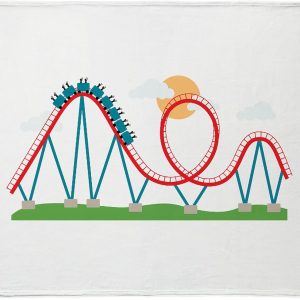 CafePress Roller Coaster Throw Blanket Super Soft Fleece Plush Throw Blanket, 60