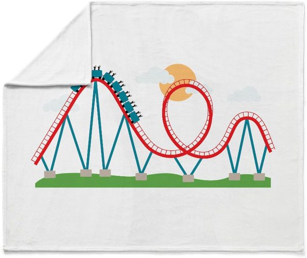CafePress Roller Coaster Throw Blanket Super Soft Fleece Plush Throw Blanket, 60