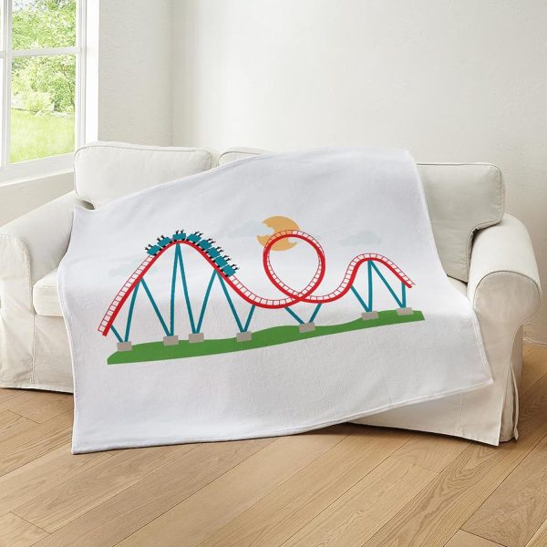 CafePress Roller Coaster Throw Blanket Super Soft Fleece Plush Throw Blanket, 60